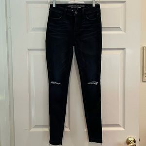 American Eagle Dark Wash High Rise Jegging